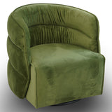 Walden Green Velvet Swivel Chair from Ashcroft Furniture - Luna Furniture