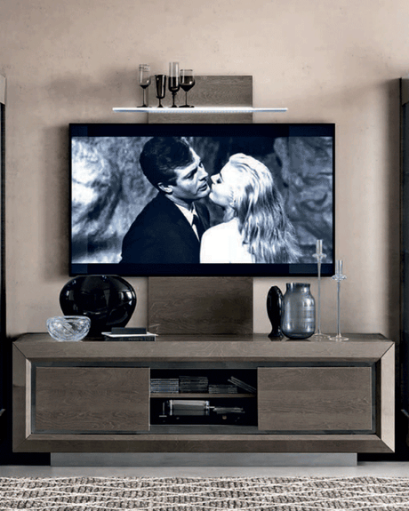 Elite SIlver Birch TV Cabinet from ESF Furniture - Luna Furniture