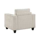 Walterboro Beige Chair with Storage Pouches from Homelegance - Luna Furniture