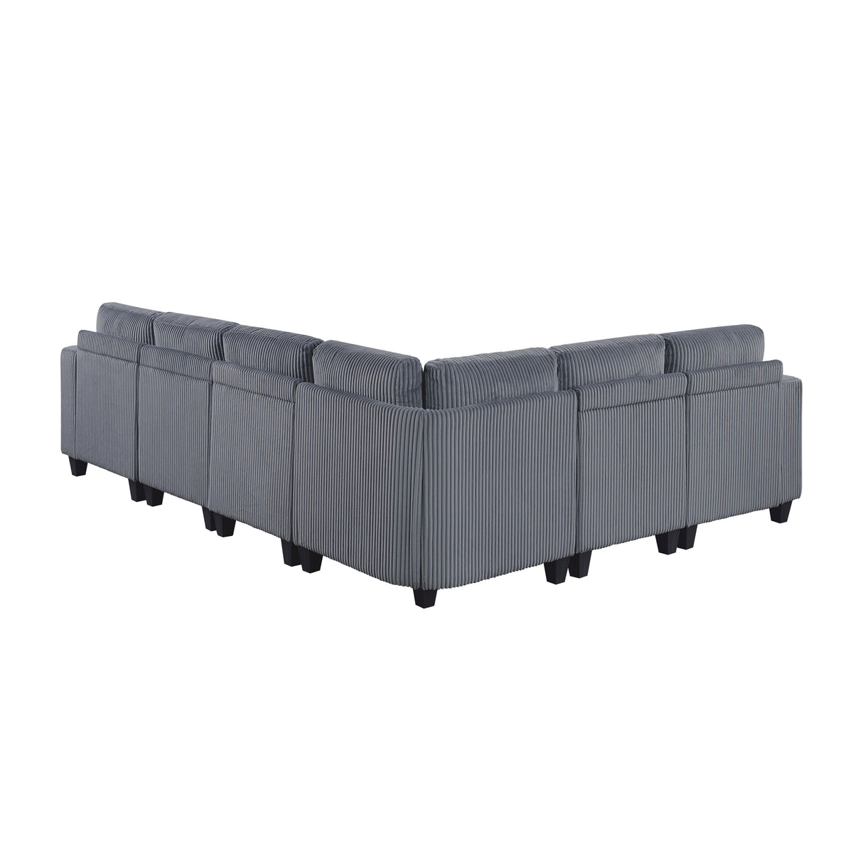 9650NDG*6SC (6)6-Piece Sectional with Storage, Storage Pouches and Charging Ports from Homelegance - Luna Furniture