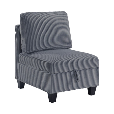 9650NDG*7SC (7)7-Piece Sectional with Storage, Storage Pouches and Charging Ports from Homelegance - Luna Furniture