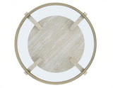 Wanda Round Glass Top End Table from Steve Silver - Luna Furniture