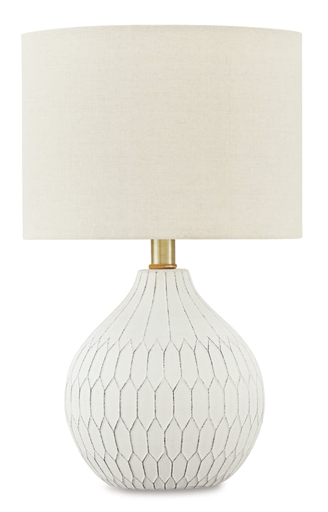 Wardmont 2-Piece Table Lamp Set in White from Ashley - Luna Furniture