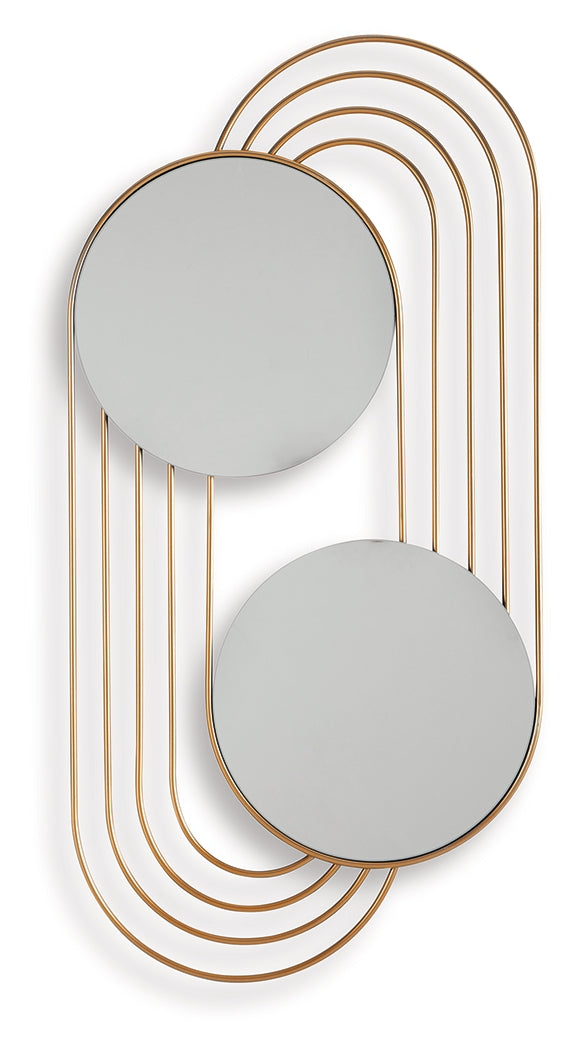 Warrenley Gold Finish Accent Mirror from Ashley - Luna Furniture