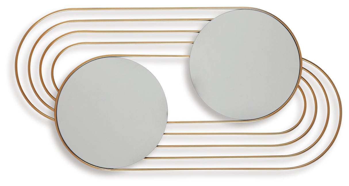 Warrenley Gold Finish Accent Mirror from Ashley - Luna Furniture
