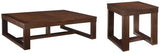 Watson Coffee Table with 1 End Table in Dark Brown from Ashley - Luna Furniture