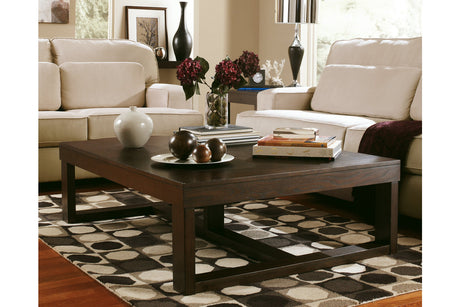 Watson Dark Brown Coffee Table and 2 End Tables from Ashley - Luna Furniture