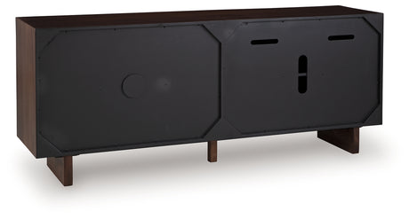 Welby Brown/Charcoal Accent Cabinet from Ashley - Luna Furniture