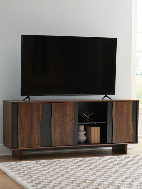 Welby Brown/Charcoal Accent Cabinet from Ashley - Luna Furniture
