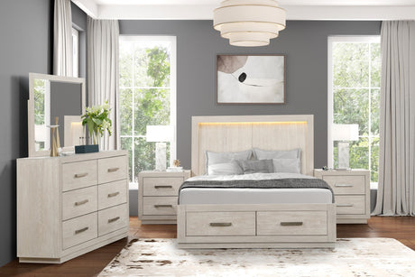 Wellingborough Light Gray Queen Bed from Furniture of America - Luna Furniture