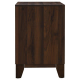 Welsley Walnut 2-Drawer Nightstand Bedside Table from Coaster - Luna Furniture