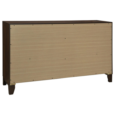 Welsley Walnut 4-Piece California King Bedroom Set from Coaster - Luna Furniture