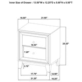 Welsley Walnut 4-Piece California King Bedroom Set from Coaster - Luna Furniture