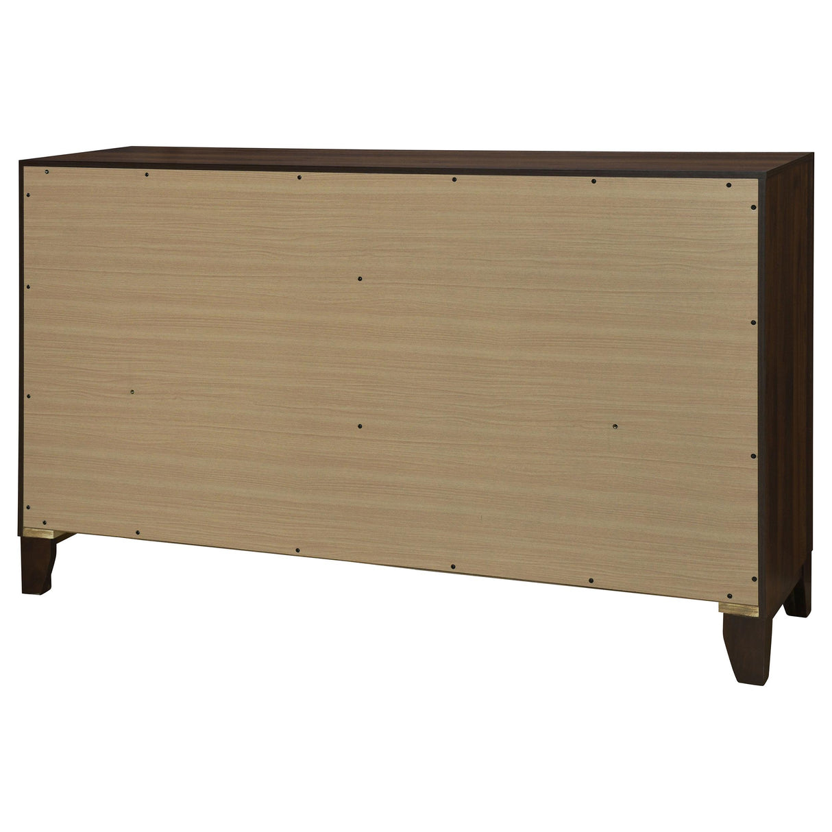 Welsley Walnut 6-Drawer Dresser Cabinet from Coaster - Luna Furniture