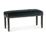Westby Black PU Dining Bench w/Nailhead from Steve Silver - Luna Furniture