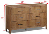 Westcott Cerused Natural Dresser from Crown Mark - Luna Furniture