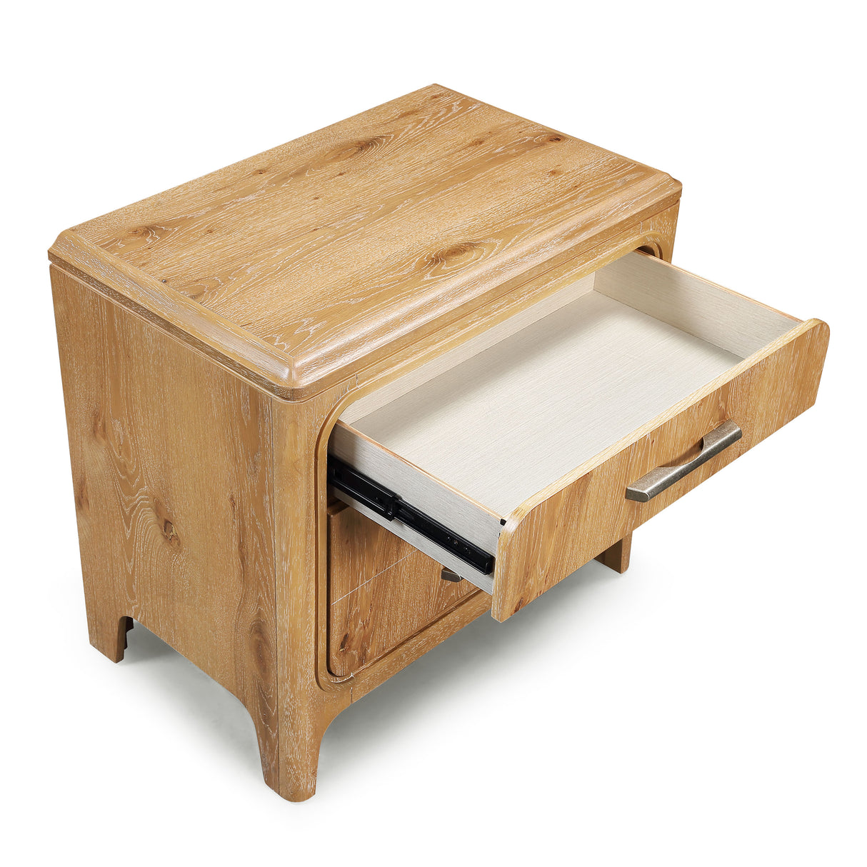 Westcott Cerused Natural Nightstand from Crown Mark - Luna Furniture