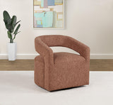 Westhill Berry Boucle Upholstered Swivel Accent Chair from Coaster - Luna Furniture