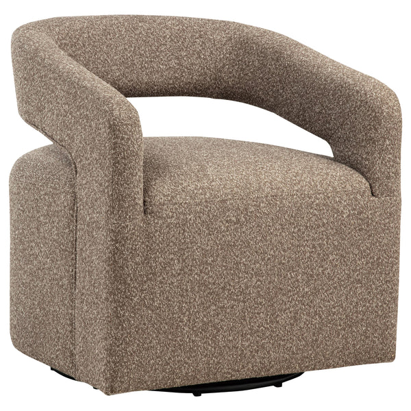 Westhill Rocky Road Boucle Upholstered Swivel Accent Chair