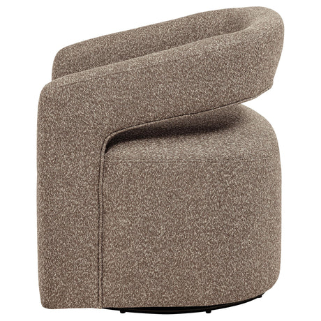 Westhill Rocky Road Boucle Upholstered Swivel Accent Chair from Coaster - Luna Furniture