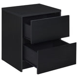 Westpark Black Nightstand with LED Lights and USB Ports from Coaster - Luna Furniture