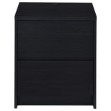 Westpark Black Nightstand with LED Lights and USB Ports from Coaster - Luna Furniture