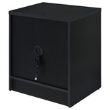 Westpark Black Nightstand with LED Lights and USB Ports from Coaster - Luna Furniture
