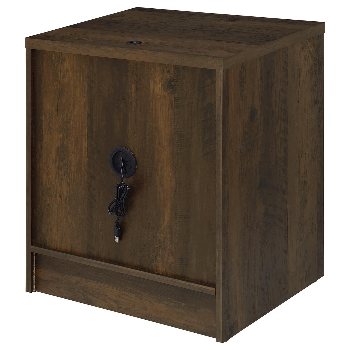 Westpark Dark Pine Nightstand with LED Lights and USB Ports from Coaster - Luna Furniture