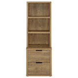 Westpark Mango 3-Shelf Bookcase with Lockable Drawer and USB Ports from Coaster - Luna Furniture