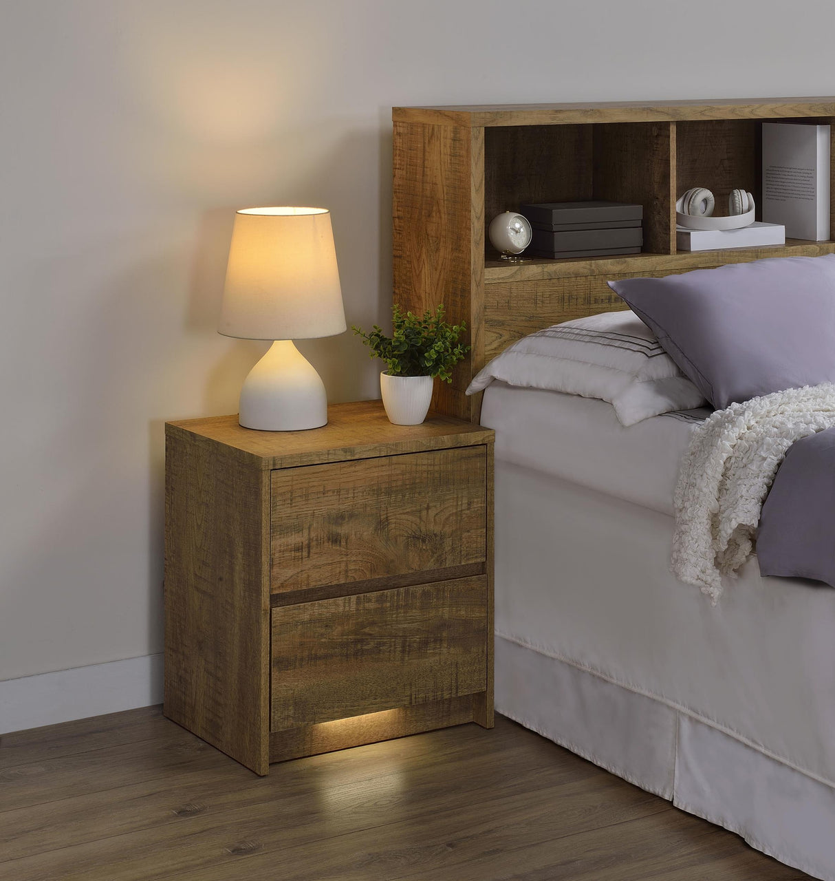 Westpark Mango Nightstand with LED Lights and USB Ports from Coaster - Luna Furniture