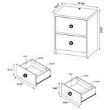 Westpark Mango Nightstand with LED Lights and USB Ports from Coaster - Luna Furniture