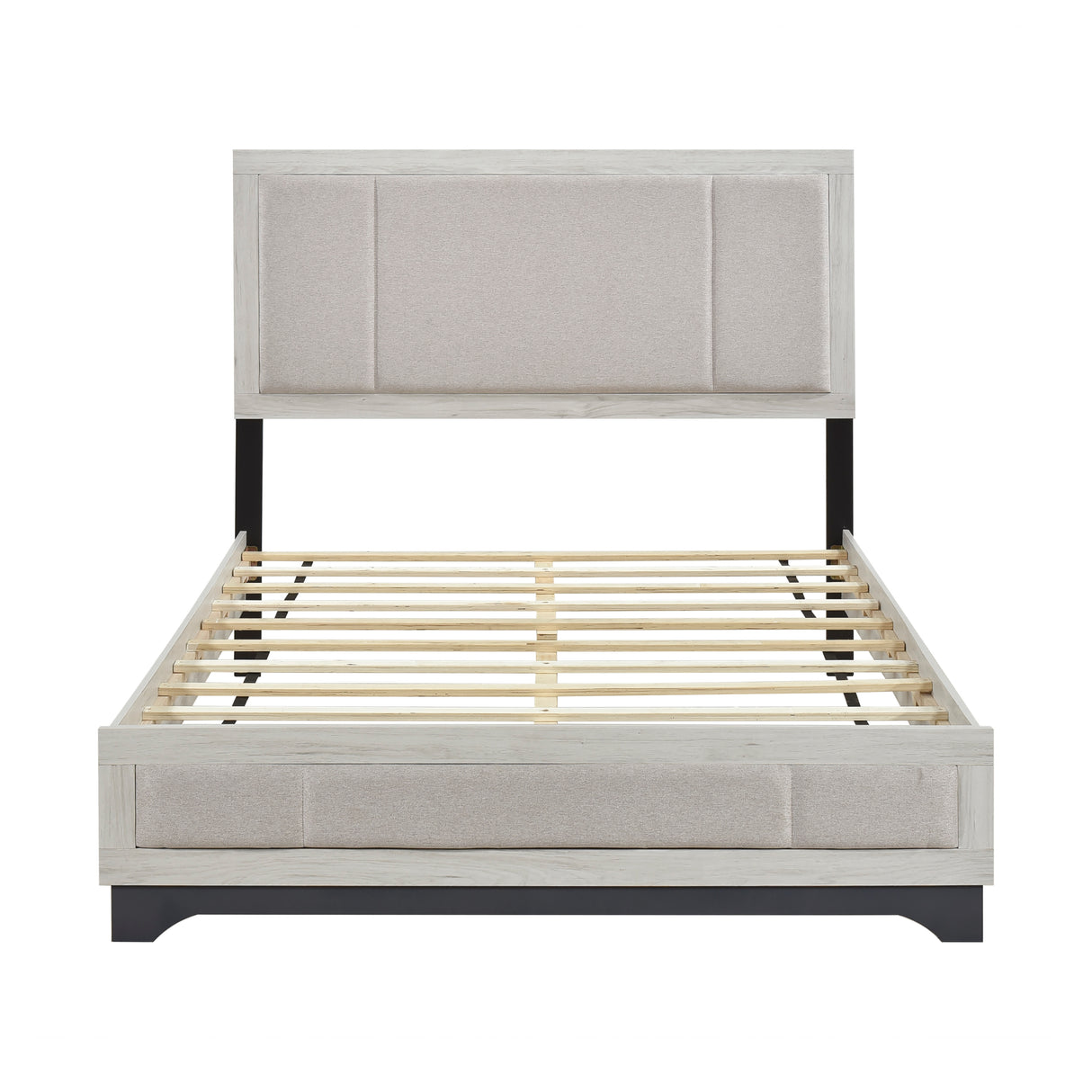 Westport White Oak/Gray Full Platform Bed from Homelegance - Luna Furniture