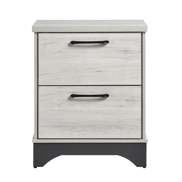 Westport White Oak/Gray Nightstand
