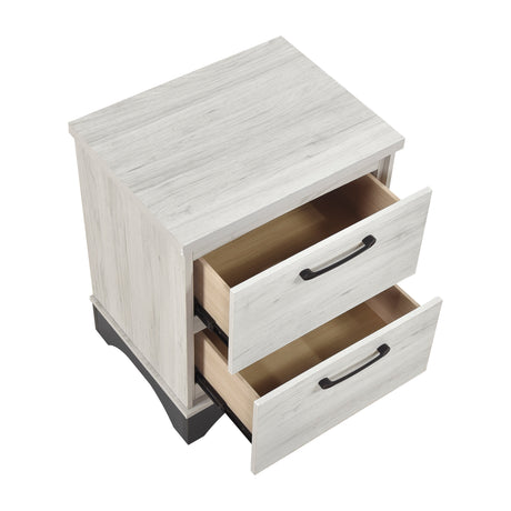 Westport White Oak/Gray Nightstand from Homelegance - Luna Furniture