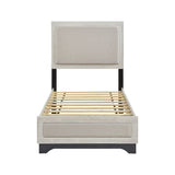 Westport White Oak/Gray Twin Platform Bed from Homelegance - Luna Furniture