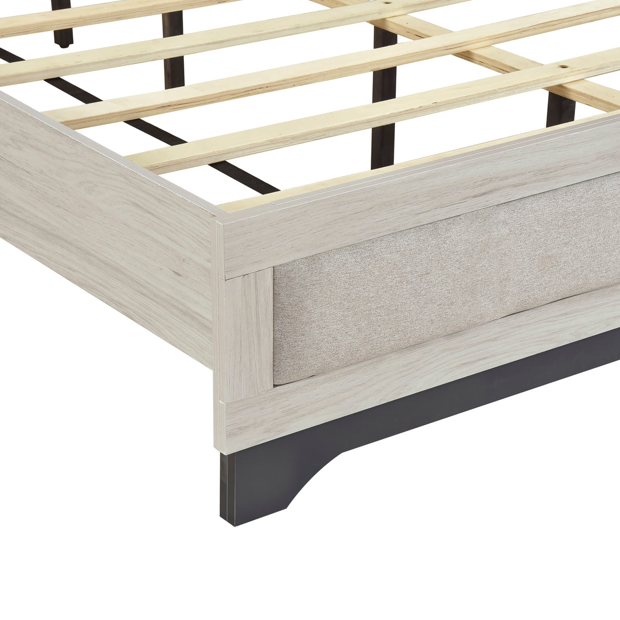 Westport White Oak/Gray Twin Platform Bed from Homelegance - Luna Furniture