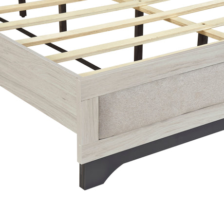 Westport White Oak/Gray Twin Platform Bed from Homelegance - Luna Furniture