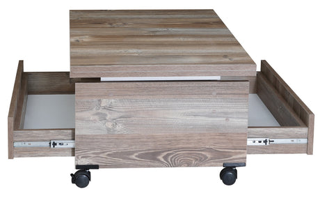 Rio Walnut Smart Coffee Table from Furnia - Luna Furniture