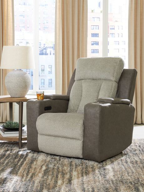 WhipLash Sisal Power Recliner from Ashley - Luna Furniture
