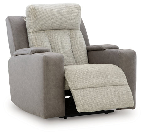 WhipLash Sisal Power Recliner from Ashley - Luna Furniture
