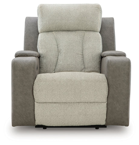 WhipLash Sisal Power Recliner from Ashley - Luna Furniture