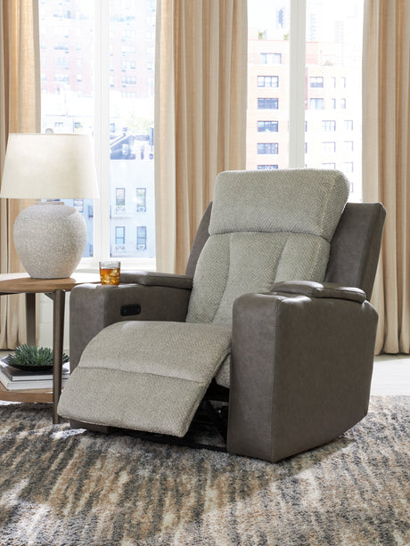 WhipLash Sisal Power Recliner from Ashley - Luna Furniture