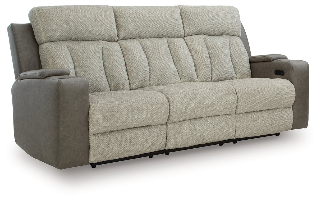 WhipLash Sisal Power Reclining Sofa from Ashley - Luna Furniture
