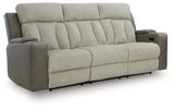 WhipLash Sisal Power Reclining Sofa from Ashley - Luna Furniture