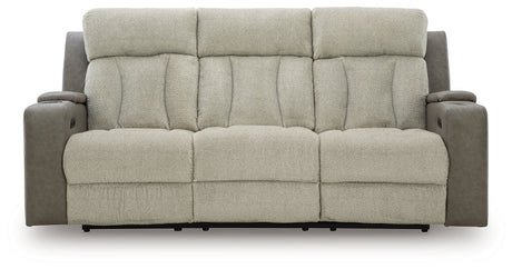 WhipLash Sisal Power Reclining Sofa from Ashley - Luna Furniture
