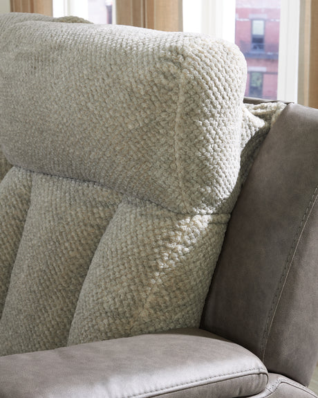 WhipLash Sisal Power Reclining Sofa from Ashley - Luna Furniture