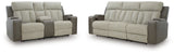 WhipLash Sofa and Loveseat in Sisal from Ashley - Luna Furniture