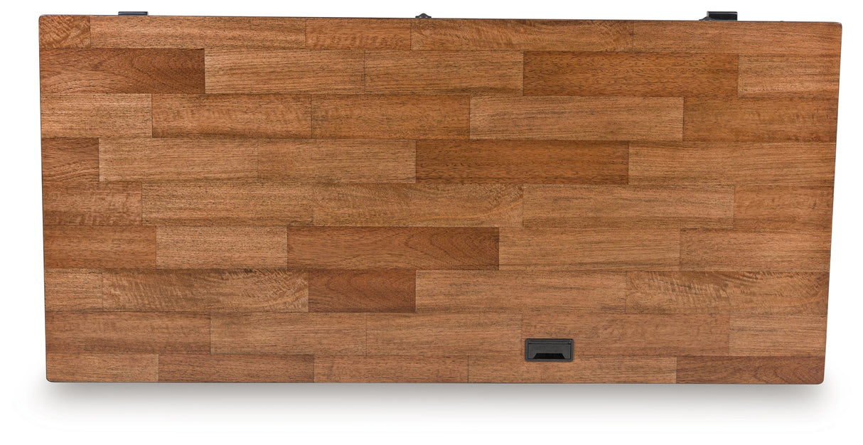 Wildenauer Brown/Black 60" Home Office Desk from Ashley - Luna Furniture