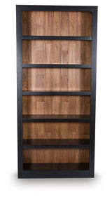 Wildenauer Brown/Black 75" Bookcase from Ashley - Luna Furniture