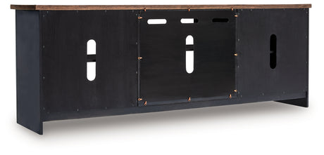 Wildenauer Brown/Black 76" TV Stand from Ashley - Luna Furniture